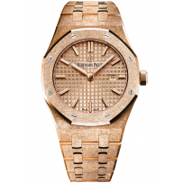 AAA Repliche Audemars Piguet Royal Oak Frosted Gold Quartz Orologio 67653OR.GG.1263OR.02