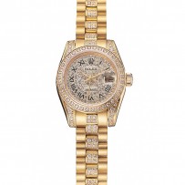 Swiss Rolex DayJust Diamond Pave Dial Bracciale in oro con diamanti 1453955