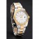 Swiss Rolex Datejust quadrante bianco cassa in acciaio inossidabile bracciale in oro bicolore